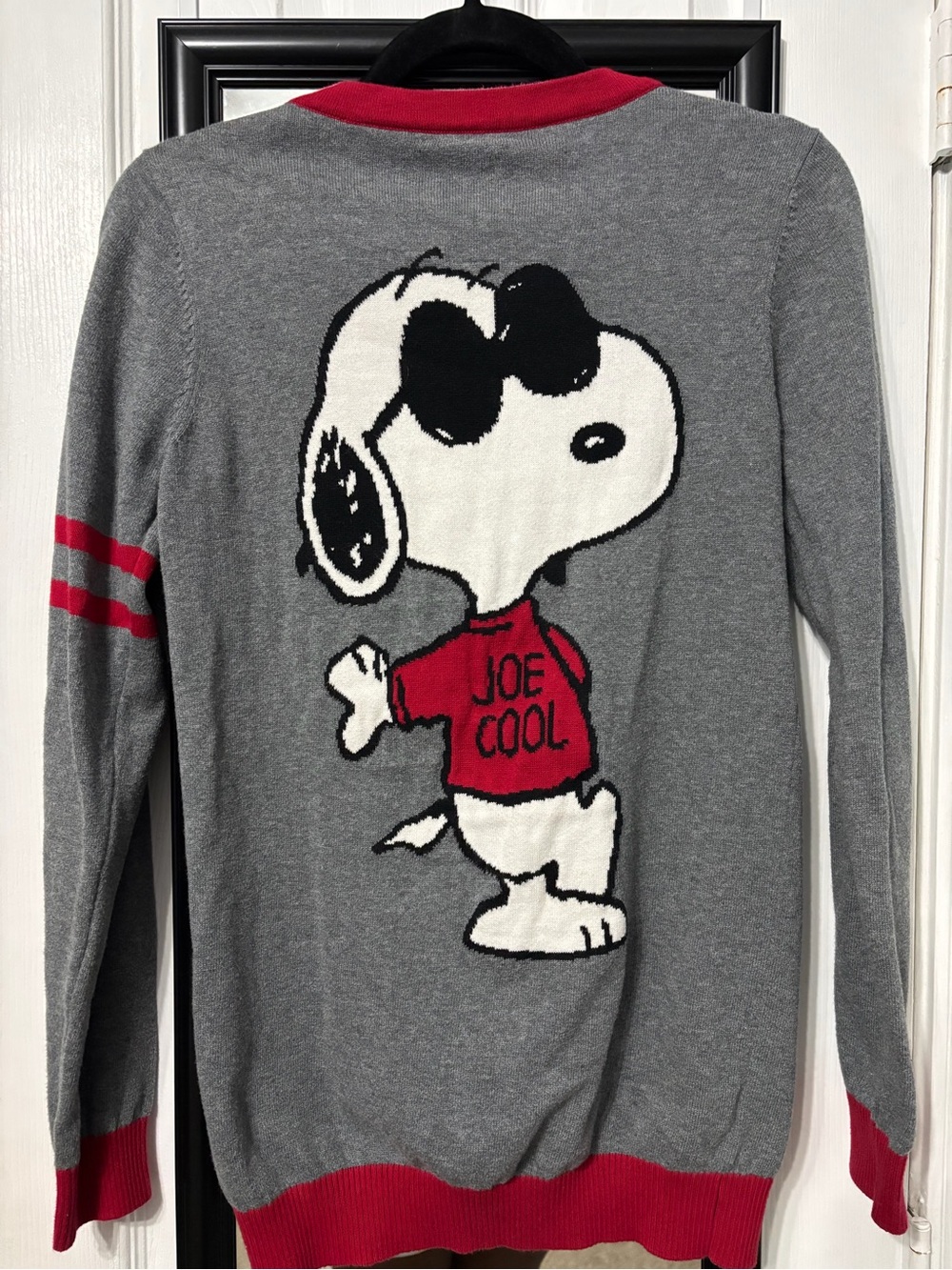 Peanuts Grey & Red Joe Cool Sweater